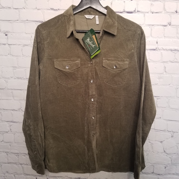 Woolrich Tops - Woolrich premium cord snap up shirt